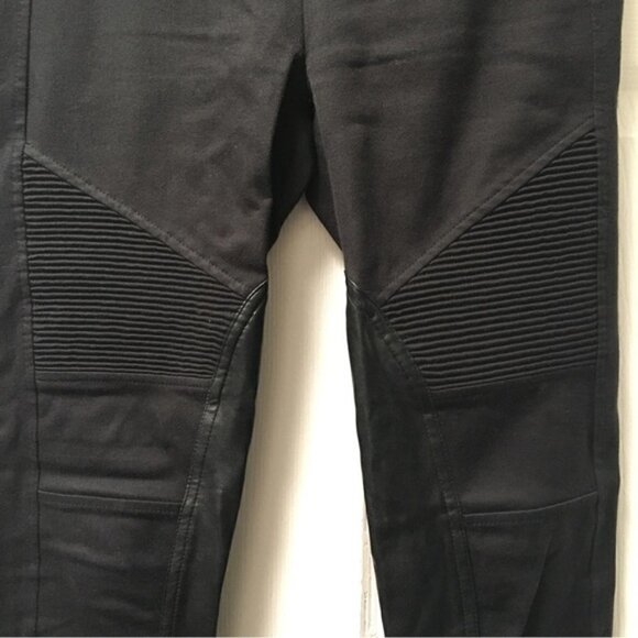 WILFRED Aritzia Black Moto Stretch Pants Sz 2 - Picture 4 of 8